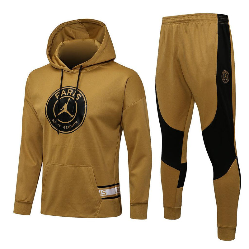 Conjunto Inverno PSG Amarela Jordan - Com Capuz